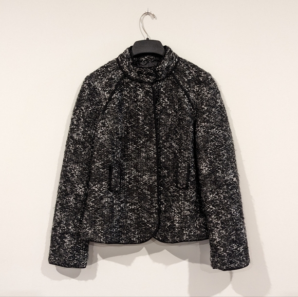 Sandro | Grey Boucle Blazer - Picture 1 of 8